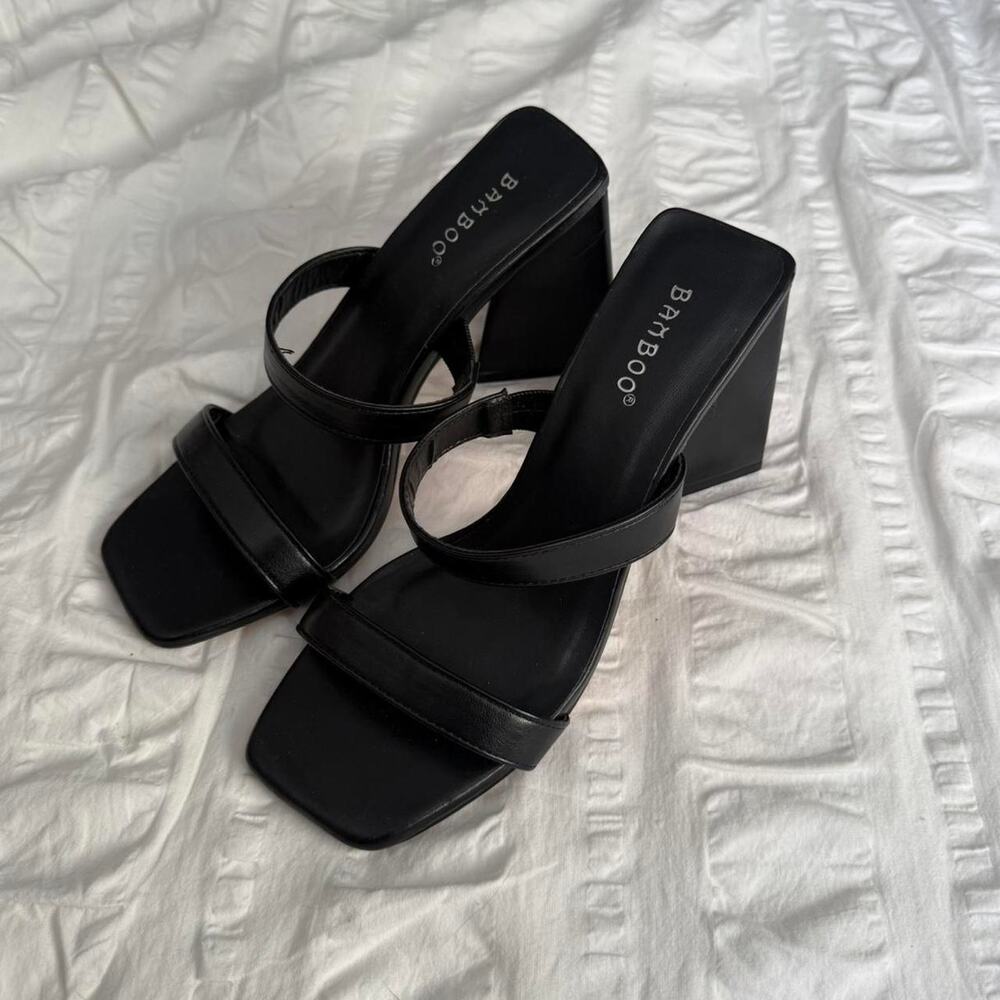 Black Bamboo heels